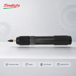 Adaptador de CO2 para herramientas neumáticas, cargador de llenado rápido para cápsulas de CO2 de 12g, rosca G1/2, aleación de aluminio, negro, recarga de 0.144kg - Product Image 3