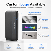 Batterie externe compacte 10000 mAh, chargeur USB portable 10000 mAh, impression de logo, approvisionnement en gros pour voyages, camping, téléphones, vente au détail