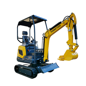 Mini Escavatore TOBETER CE EPA da 0,95 Tonnellate, Escavatore Idraulico Usato per Fattoria con Motore TOBETER, Mini Escavatore Cingolato con Benna - Product Image 2