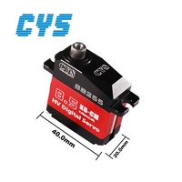 CYS CYS-S8255 Servo numérique métallique sans noyau pour micro-aile fixe, couple de 8,5 kg, alimenté par batterie, pour voiture RC de 5 kg