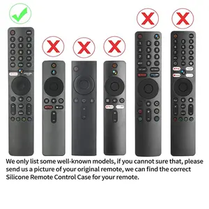 Étui de télécommande en silicone compatible avec la télécommande de la télévision XMRM-19 intelligente Housse de protection antichoc avec lanière - Product Image 2