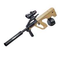 KK Nouveau AUG 80CM Électrique Gel Ball Blaster, Mode Automatique et Manuel Splatter Blaster pour Activités de Plein Air Tir Jeux d'Équipe