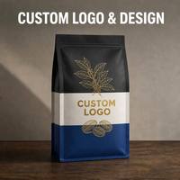 YOUYI Sachet de café à fond plat en aluminium, scellage de fraîcheur avec verrouillage aromatique, logo personnalisé imprimé, OEM
