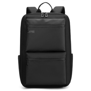 Sac à dos WePower pour homme, grande capacité 36-55L, sac de voyage d'affaires pour ordinateur portable avec poche intérieure zippée, couleur unie noir gris foncé - Product Image 4