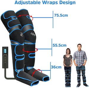 Wiederaufladbare Kabellose Luftkompressions-Fuß- und Bein-Formungs-<span class=keywords><strong>Massage</strong></span>-Stiefel Waden-Bein-Massagegerät für Athleten - Product Image 4