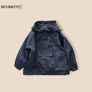 <span class=keywords><strong>Blouson</strong></span> Bomber Unisexe pour Enfants, Nouveau Modèle Printemps 2026, Coupe-Vent Fonctionnel à Capuche, Style Streetwear, Tenue Printanière Cool pour Petit Garçon - Product Image 2