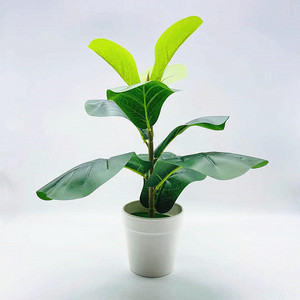 Árbol Artificial de Ficus Lyrata en Maceta, Planta de Plástico para Decoración Interior, Pequeño Adorno, Suministro Directo Transfronterizo - Product Image 1