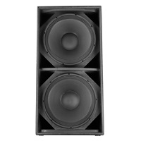 Caisson de basses professionnel PA B-218 double 18 pouces, 1600W en continu, 3200W de puissance de crête, 30Hz-200Hz