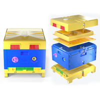 Multifunktionale 1-, 2- oder 3-lagige Kunststoff-Bienenstockbox, Neu, 10 Rahmen, für chinesische und italienische Bienen