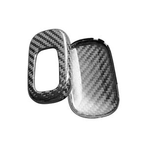 Funda para llave de coche de fibra de carbono Real, funda de llavero de Metal apta para Honda Accord <span class=keywords><strong>Civic</strong></span> FC1 CRV JAZZ Odyssey FIT GK5 HRV, paquete de llave de coche - Product Image 2