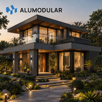 Unité de villégiature modulaire préfabriquée en aluminium pour projet d'hébergement en camping