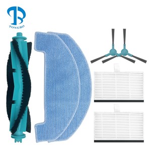Apto para BPMIO B15 & Plus/Muhler Bobby 2/<span class=keywords><strong>ROPO</strong></span> Smart Pet Robot piezas de vacío accesorios cepillo de borde principal filtro HEPA mopa trapo de tela - Product Image 1