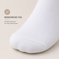 Chaussettes de compression athlétiques respirantes en tissu éponge à séchage rapide avec logo personnalisé