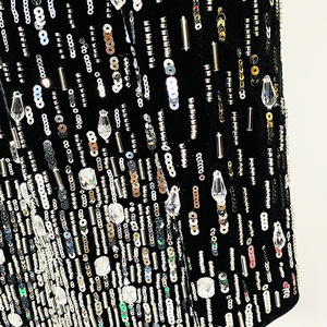 2024 autunno inverno Star della moda nuovo abito a <span class=keywords><strong>maniche</strong></span> <span class=keywords><strong>lunghe</strong></span> con Glitter con perline e perline - Product Image 4