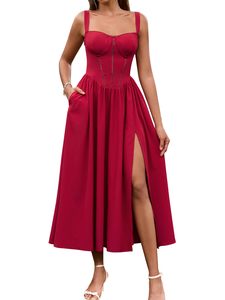 Custom Design <strong>Maxi</strong> Floral Corset <strong>Dress</strong> Dpring Summer Flowy <strong>Sun</strong> <strong>Dress</strong> Milk Maid <strong>Dresses</strong> for Vacation Wedding Beach - Product Image 6