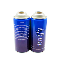 Kaleng Aerosol Aluminium Kosong 150ml/200ml/400ml Custom Pabrik untuk Tabir Surya Cair, Deodoran Semprot, Kosmetik, Bahan Kimia, Cetak Offset