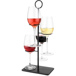 Exhibidor de Copas de Cóctel para 4 Copas, Soporte de Metal para Mostrador, Exhibidor de Copas de Vino - Product Image 1