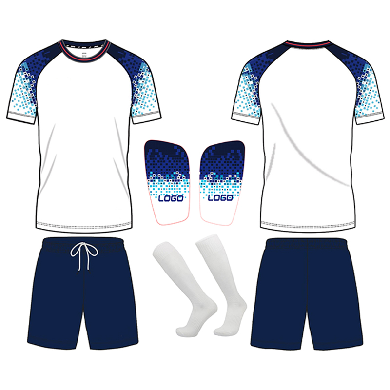 2 (jersey de fútbol + calcetines de fútbol + espinilleras)