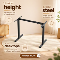 Nouveau modèle de bureau debout électrique réglable en hauteur, convertible, moderne, en acier inoxydable, pour la maison et le bureau, en vente