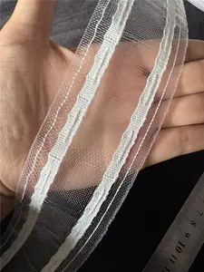 Entrega rápida transparente nuevo estilo nylon s doblar cortina cinta de encabezado para Decoración