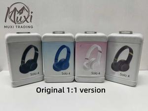 Low Moq 1.1 Draadloze Bt Headset Stereo Anc Enc Hoofdtelefoon Solo4 Solo 4 Studio Pro App Led Batterij Officiële Sequentiecode - Product Image 2