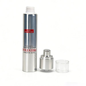 Tube souple vide en aluminium-plastique argenté de 45 ml avec pompe, personnalisable avec logo, pour sérum visage, crème de soin et crème contour des yeux, MOQ 5000 - Product Image 6