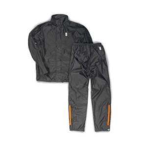 Ensemble de combinaison de pluie OJ, noir, XS, deux pièces, vêtements de course moto - Product Image 1