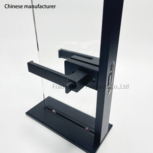 Poignée de porte à profil mince serrure de porte pour porte en verre - Product Image 3