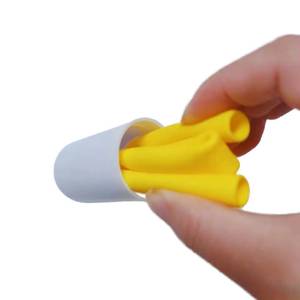 Brosse de nettoyage de pailles en silicone réutilisable, écologique, portable et colorée - Product Image 2