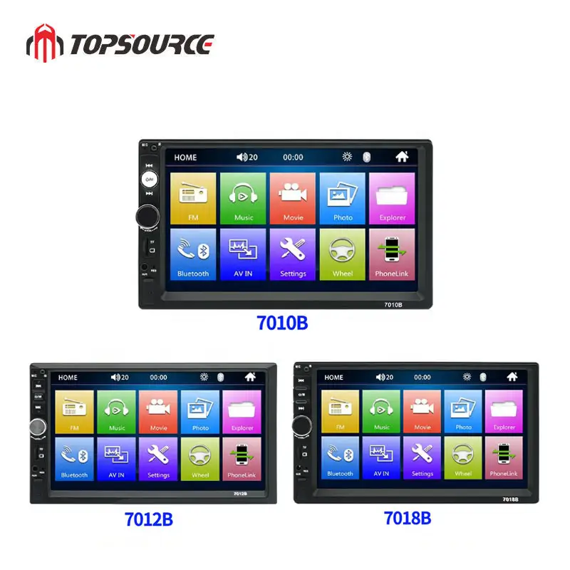 Máy Phát MP5 7 Inch 7010b 7012b 7018b 7023b Cho Xe Hơi Máy Phát Thanh Mp5 MP5 Mp4 Thông Minh Windows CE Xe Hơi Máy Phát Âm Thanh Stereo Tiên Phong