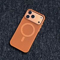 Coque de téléphone portable premium pour iPhone 17 Pro Max, dissipation thermique, antichoc, magnétique, avec cadre métallique pour l'appareil photo