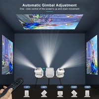 TOF Passif Double Autofocus Portable Laser à courte portée Tv Mini Projecteur 4K Android Smart BT Wi-Fi Vidéo Home Cinéma Proyector