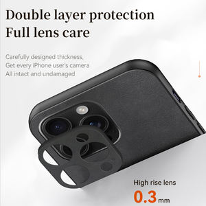 <span class=keywords><strong>Coque</strong></span> de Téléphone de Luxe en Cuir PU pour iPhone 16E 17 16 15 14 13 12 11 Xr Xs Max 7 <span class=keywords><strong>6</strong></span>, Protection Antichoc pour Appareil Photo, Style Affaires - Product Image 5