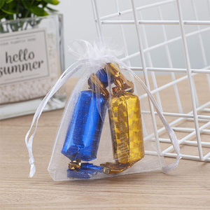 Kantong <span class=keywords><strong>Organza</strong></span> Grosir 7x9cm Kantong Hadiah Kecil Terima Pesanan Kemasan Kustom Dengan Tali untuk Perhiasan Pernikahan - Product Image 5