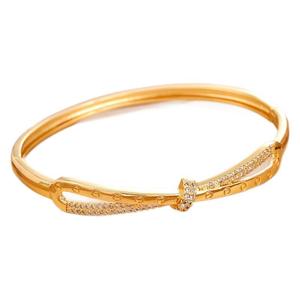 Heart Shape Micro Set Zircon <b>Bangle</b> Gold <b>Silver</b> Platinum Anniversary Jewelry Fashion <b>Bracelet</b> - Product Image 5