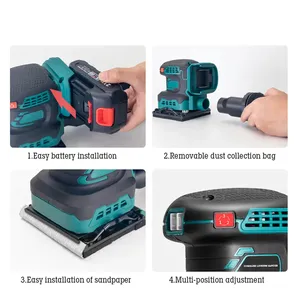 Produits en stock OEM ODM, machine à tambour portable, mini ponceuse à bande électrique, prix usine - Product Image 2