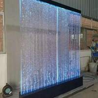 Mur acrylique de bulle d'eau fixé au mur de plancher avec la lumière colorée de LED pour l'aquarium de décoration de mur