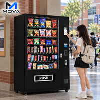 Distributeur automatique de nourriture et de boissons entièrement automatique, écran tactile 7 pouces, 6 étagères, refroidissement par compresseur, plage de température 4-25°C