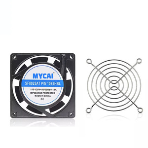 8025 Cooling <b>Fan</b> 80x80x25mm 110V 220V 50Hz 60Hz Dual Axial Cooler for Industrial <b>Case</b> Cabinet Double Ball Bearings - Product Image 4