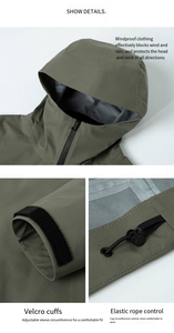 Giacca tattica Softshell invernale personalizzata con cappuccio senza cuciture stile <span class=keywords><strong>lavoro</strong></span> abiti da <span class=keywords><strong>lavoro</strong></span> giacca da caccia - Product Image 2