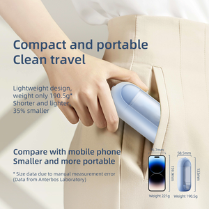 2025 Mini portátil inalámbrico 150ML 3 modos Flosser de agua <span class=keywords><strong>Limpieza</strong></span> de dientes Flossers dentales de viaje <span class=keywords><strong>Irrigador</strong></span> bucal <span class=keywords><strong>con</strong></span> 4 boquillas - Product Image 2