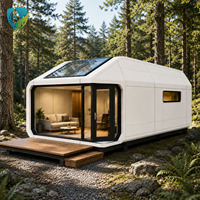 Casa Contenedor Portátil Impermeable, Estilo Cápsula Espacial, para Hoteles, Campamentos, Resorts y Villas al Aire Libre