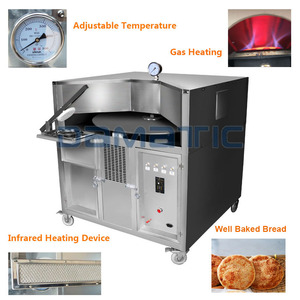 Industrial y comercial árabe Pita <span class=keywords><strong>pan</strong></span> naan tortilla lavash roti chapati rotatorio horno máquina para precio de venta - Product Image 5