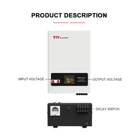 Reguladores/Estabilizadores de Voltaje Automáticos de Tipo Relé de CA de 220V, 3000VA, 3KVA, Monofásicos, para Montaje en Pared, para Aire Acondicionado Doméstico