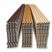 Système de panneaux muraux WPC de qualité supérieure pour les murs intérieurs et les hôtels avec texture de grain de bois 3D et performance imperméable durable