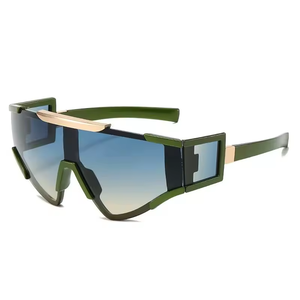 Personalized Cycling Sport Sunglasses One-piece Multi Lens <b>Triangle</b> Fashion Futuristic Sunglasses - Product Image 4