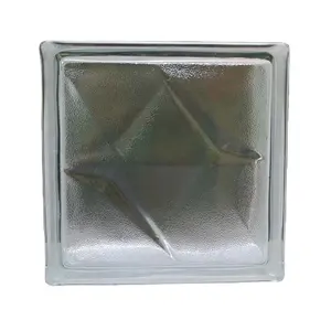 Frosted Dekorative Wand Glas Block