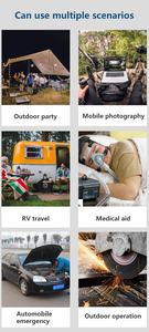 Senter pengisi daya nirkabel portabel <span class=keywords><strong>600W</strong></span>, baterai Lithium Ion gelombang sinus murni Panel surya tanpa kabel - Product Image 6