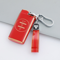 Coque de protection pour clé de voiture en TPU souple de qualité supérieure pour Chery EXEED TX VX LX Tiggo Fulwin Bonus très Forza J2 Celer Envy Ring Keychain Bag
