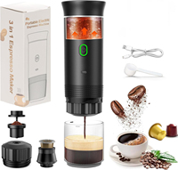 Machine à expresso de voyage USBC auto-chauffante, chargement TYPE-C, cafetière portable, café en poudre, petite et grande machine à expresso à capsules